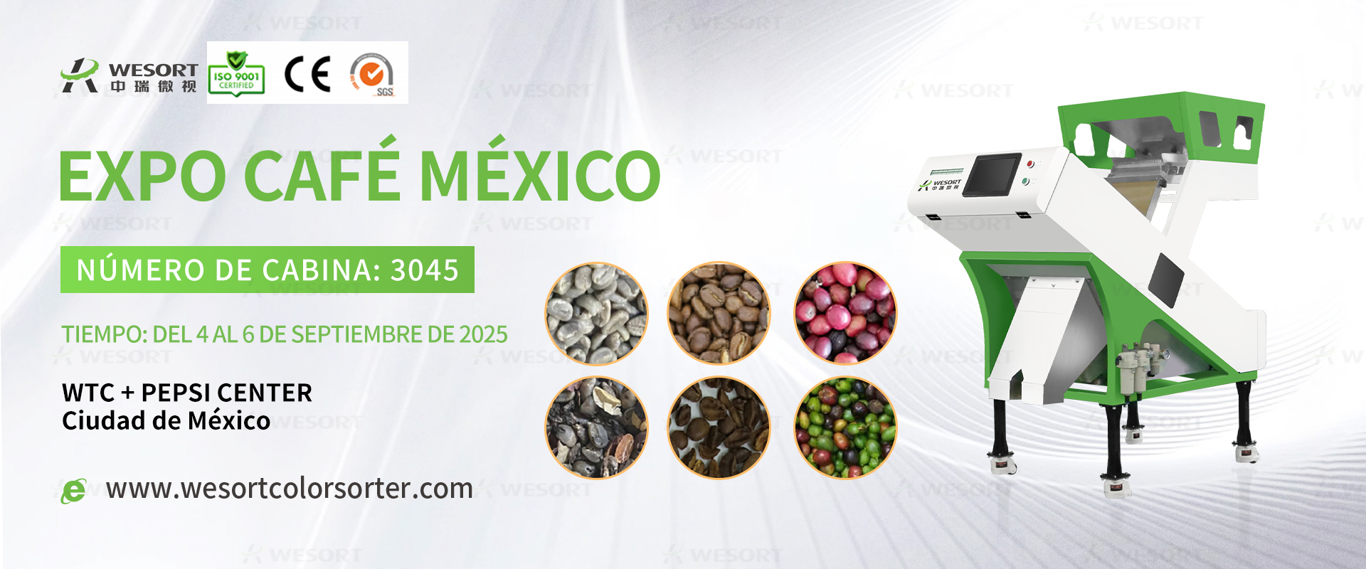 WESORT at Mexican Coffee Shop Expo 2025: Elevate Your Coffee Sorting Efficiency