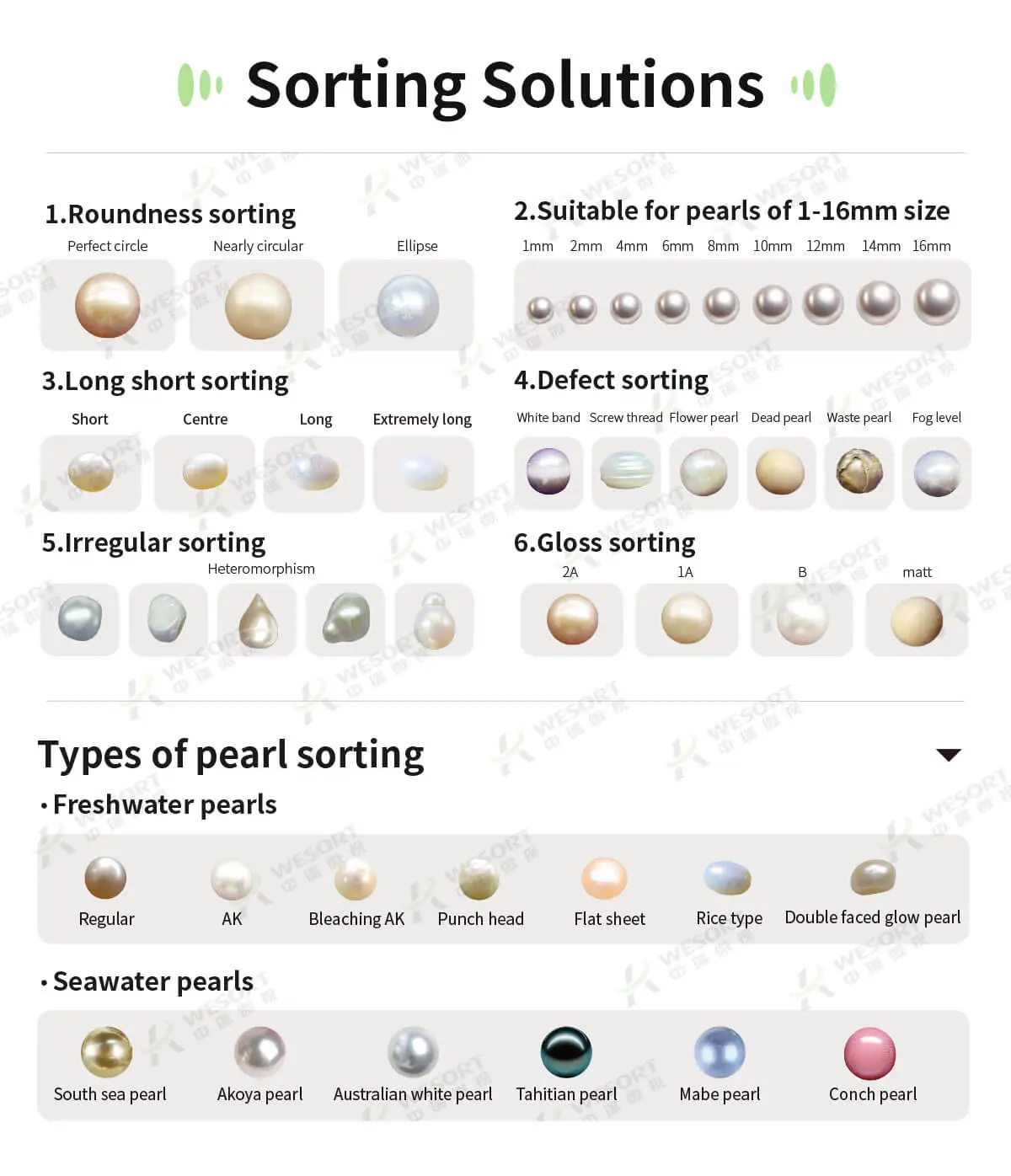 AI Pearl Selection Machine_Wesort Color Sorter