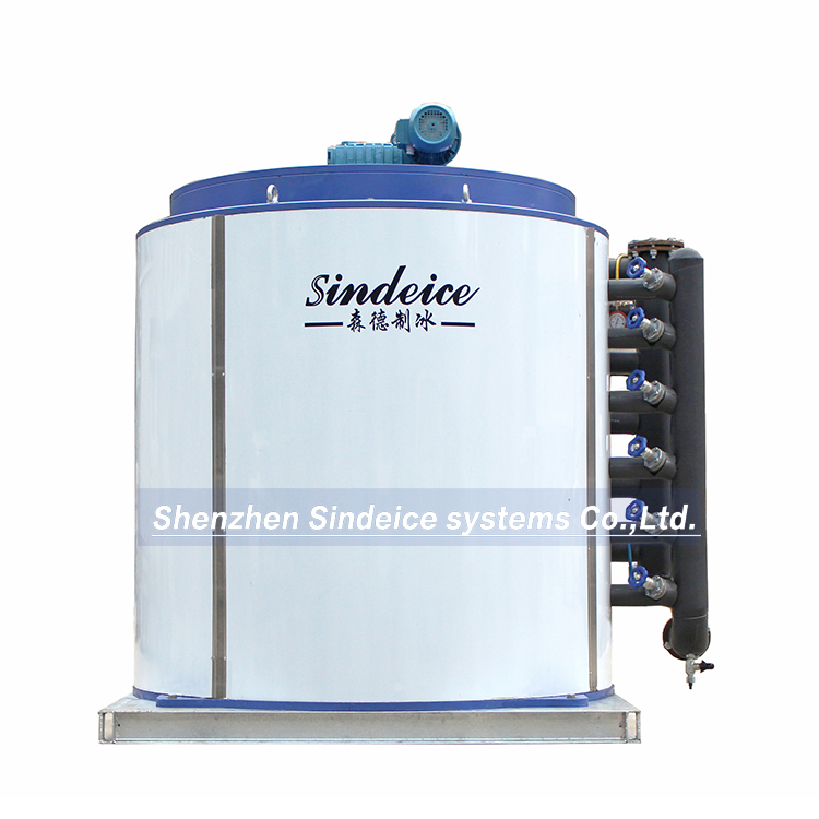 SINDEICE China Best 20 ton / 24H Flake Ice Machine Evaporator Ice Drum