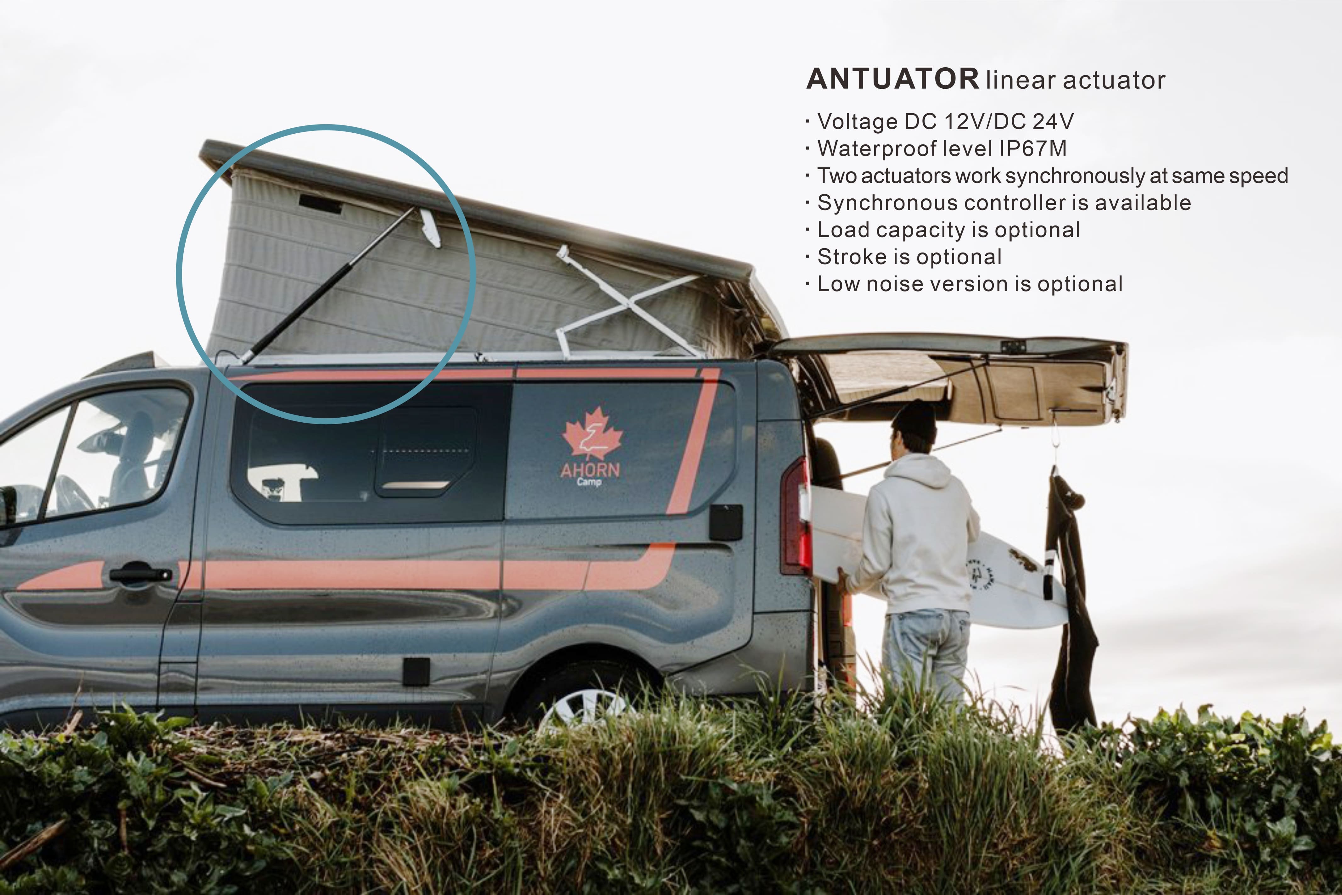 Electric Linear Actuators for Pop Top Roof Tents