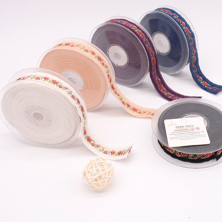 Sewing String Ribbon Jacquard Ribbon Trim Ethnic Sewing Ribbon Trims Woven Jacquard Logo Tape