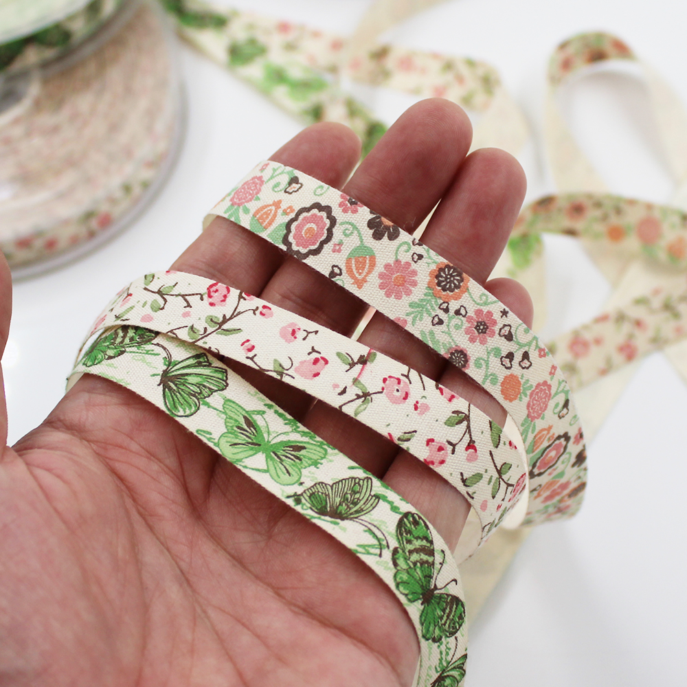 Printed Flower - Fruit - Butterfly Pattern Woven Ribbon: Exquisite and ...