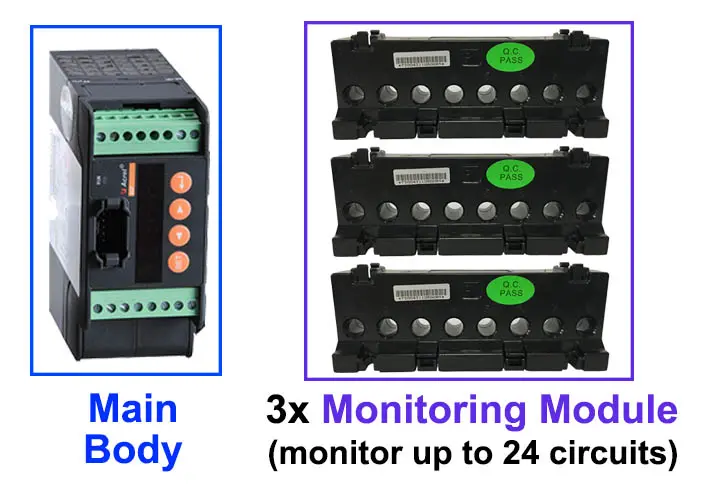 24-channel DC circuits monitoring of AGF-MxxT DC Multi-circuits&nbsp;Monitoring Device