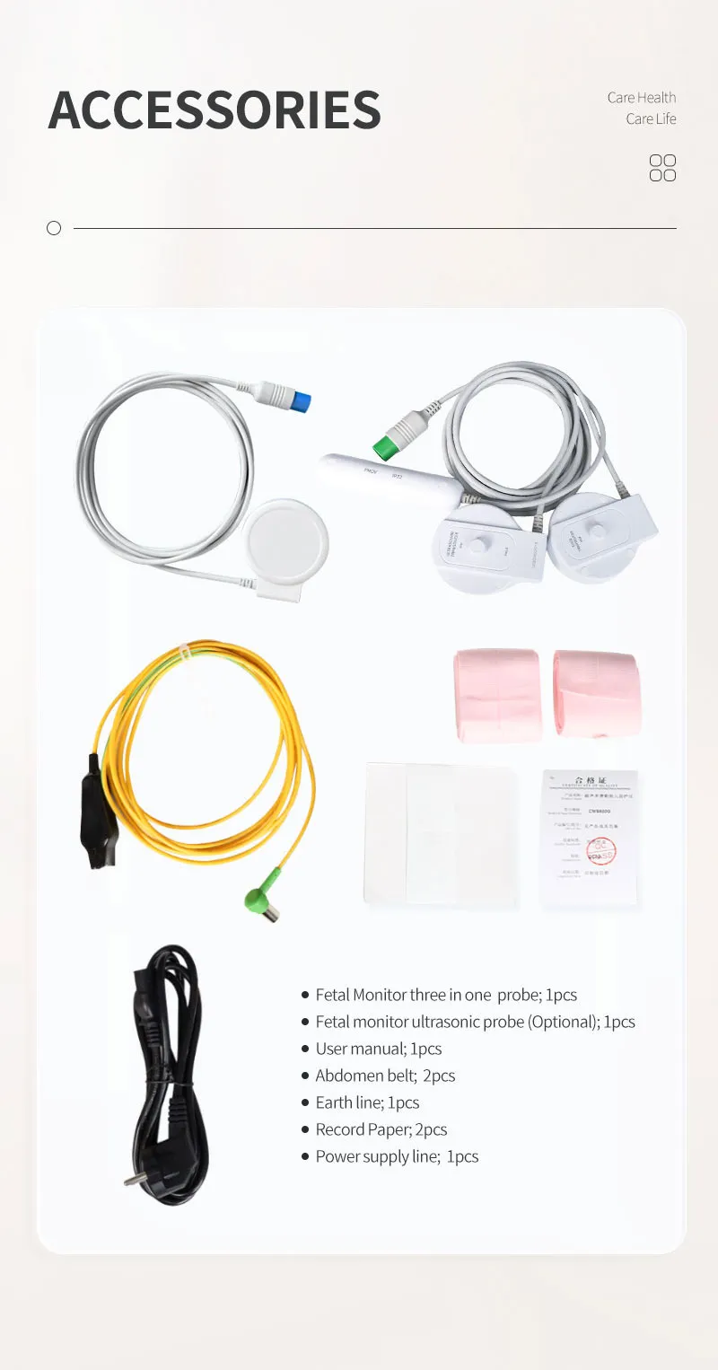 Contec CMS800G 胎児モニター - FHR TOCO 胎動 CE