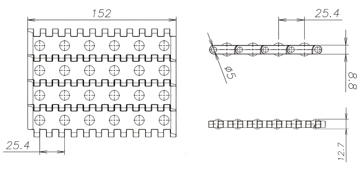 Cinturones modulares de plástico-CY-25409Q Top plano-dibujos.jpg