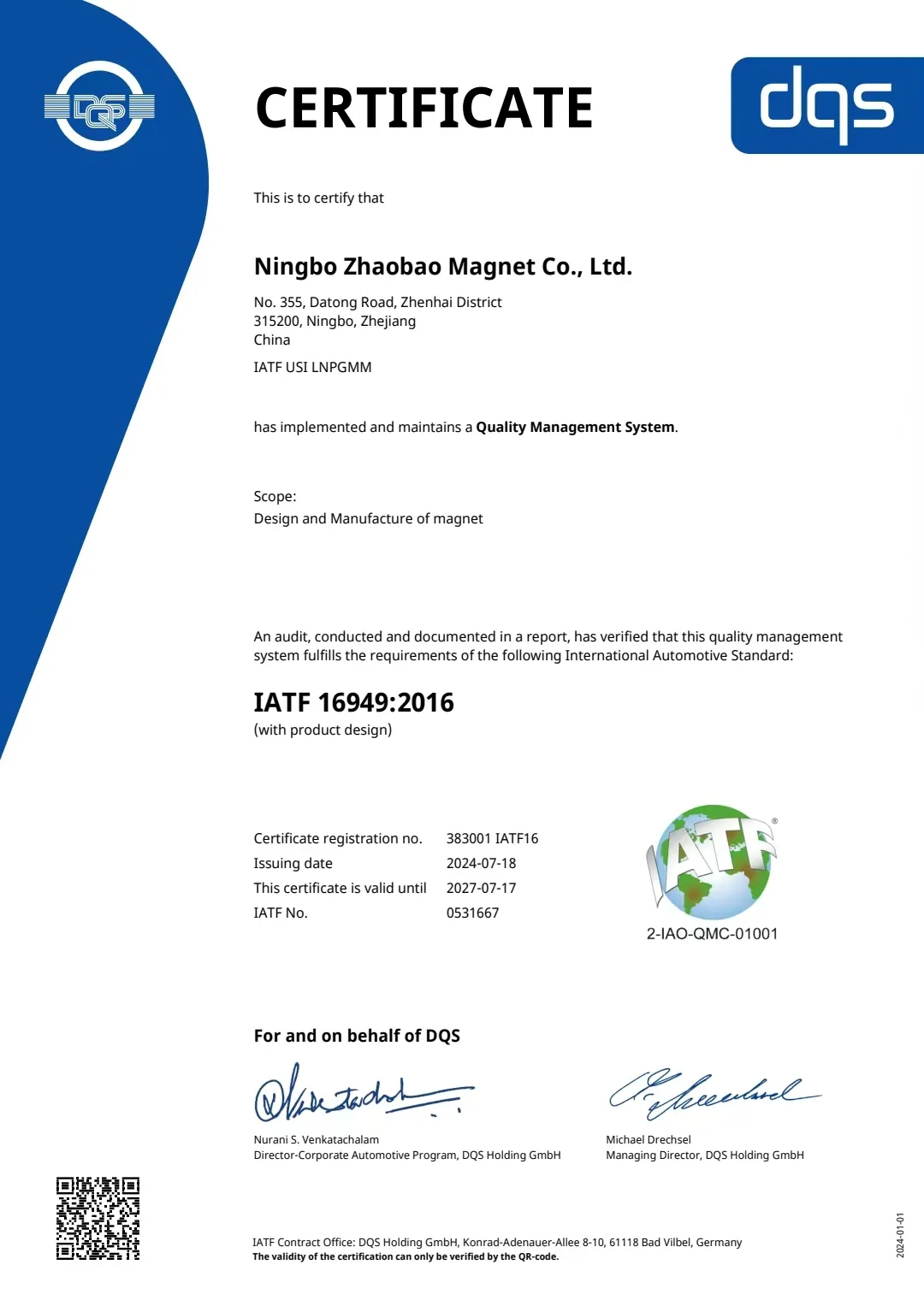 Quality - Ningbo Zhaobao Magnet Co., Ltd.