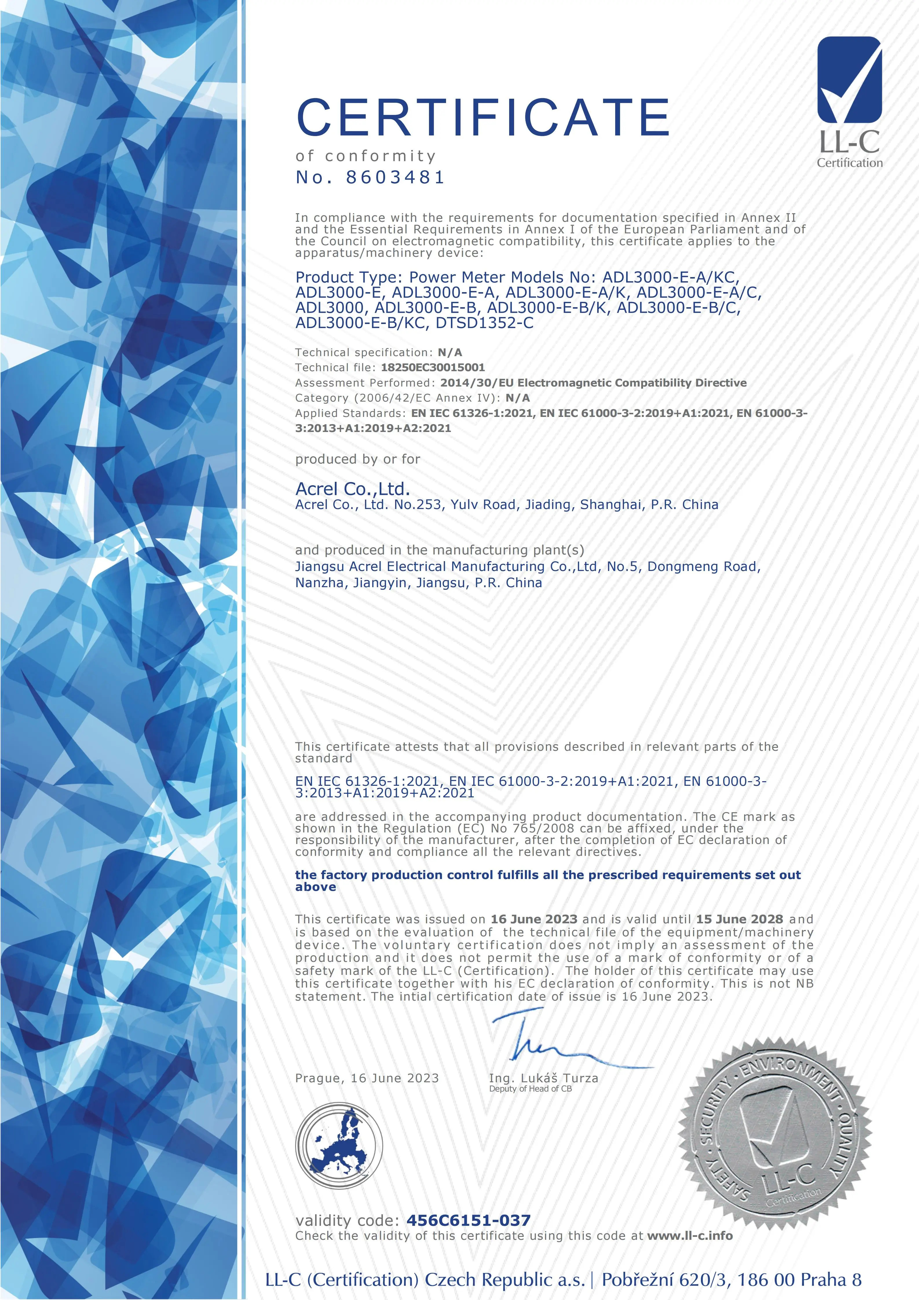 电力仪表 ADL3000-E-A,ADL3000-E-B CE证书 EMC Certificate_456C6151-037_en_01.jpg