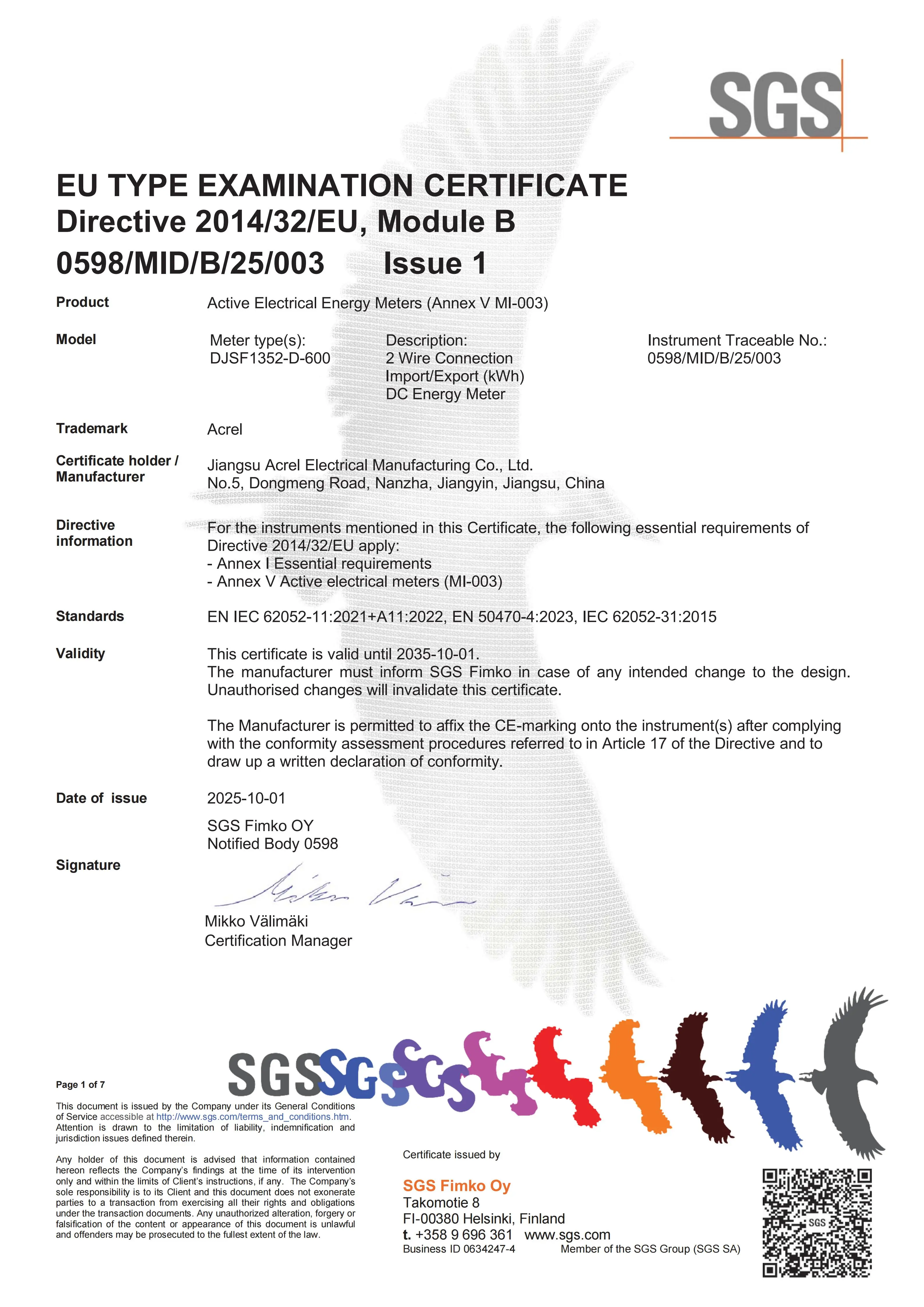 DC Energy Meter DJSF1352-D-600 MID B证书 20351001 DSS_0598_MID_B_25_003 Issue 1_01.jpg
