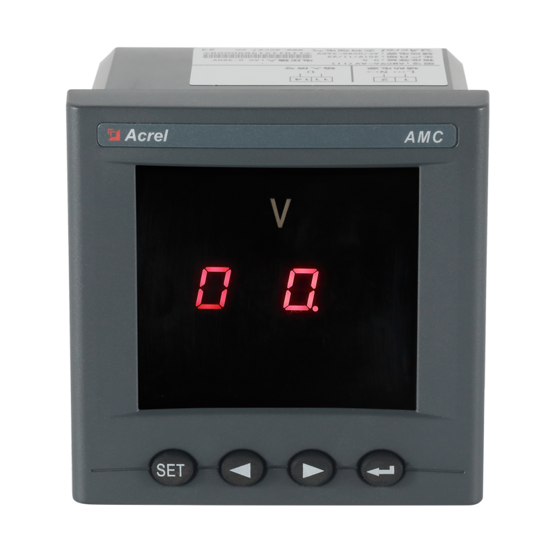 AMC48-AV/C LED display panal Voltmeter with RS485 - Acrel
