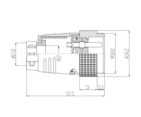 P28 male plug K-Ningbo Zhongqiang Electric Appliance
