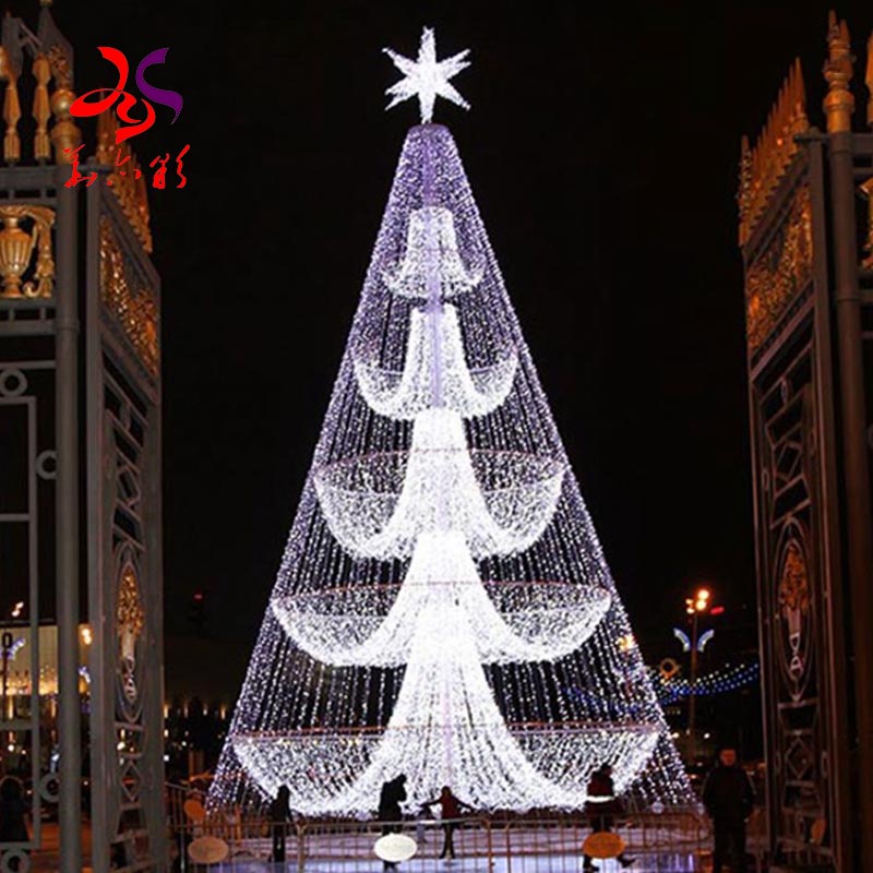 Commercial Outdoor Customized Ornament Luxury Giant LED Christmas Tree