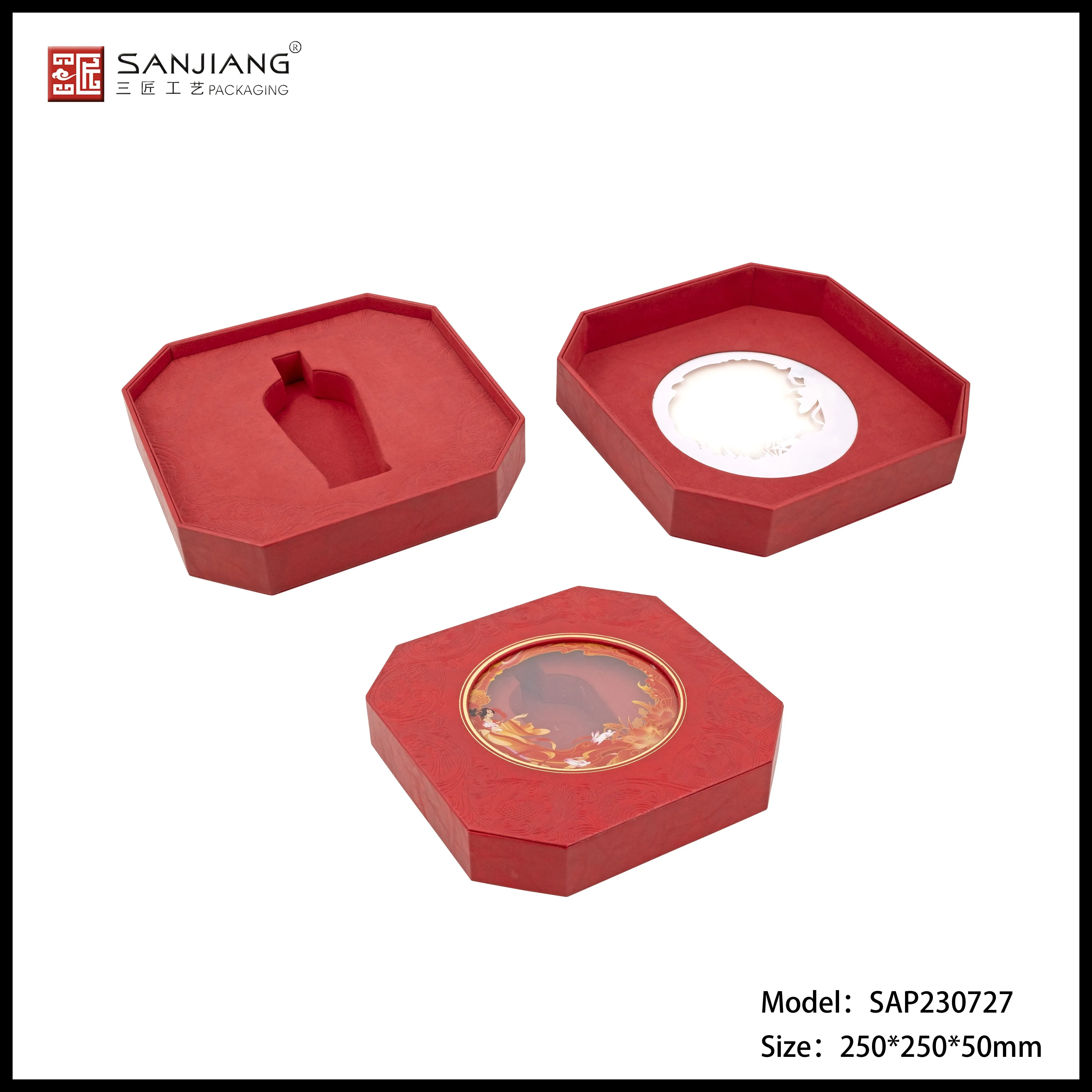 PU Leather Eyeshadow Tray with Mirror