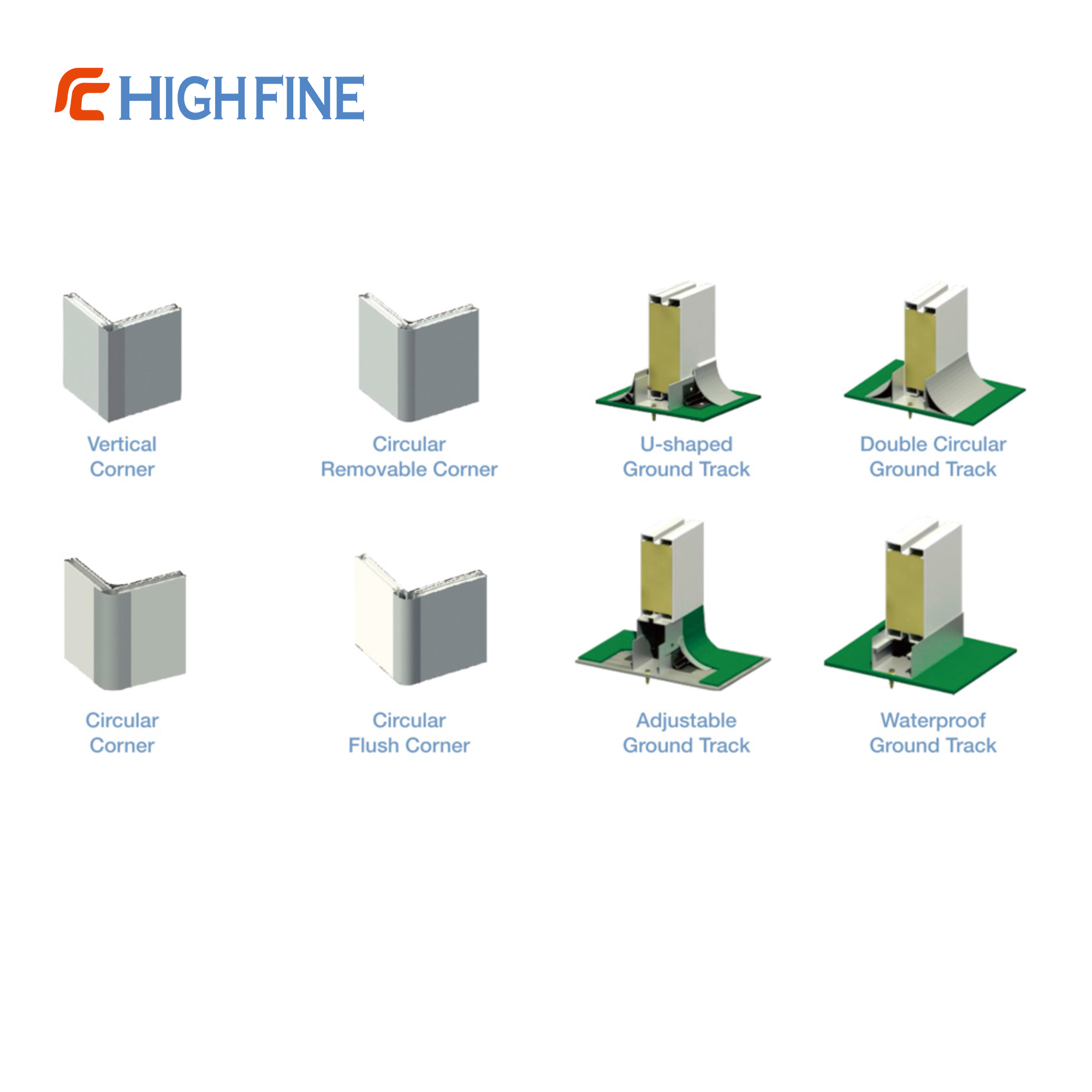 Cleanroom Cove Systems Waterproof & Adjustable 8 Hygienic Corner Solutions