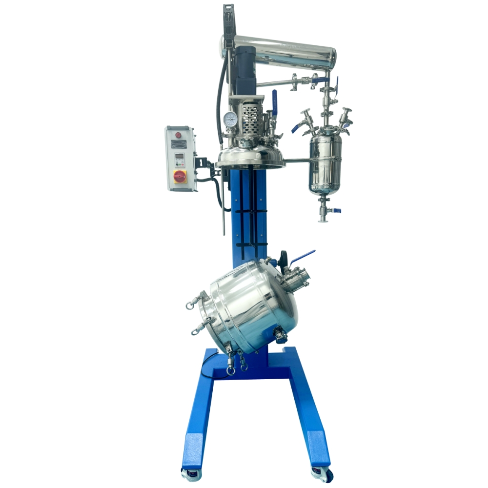 Liftable 20L Rotatable&Liftable Jacketed Stainless Steel Reactor,Valuen Industrial