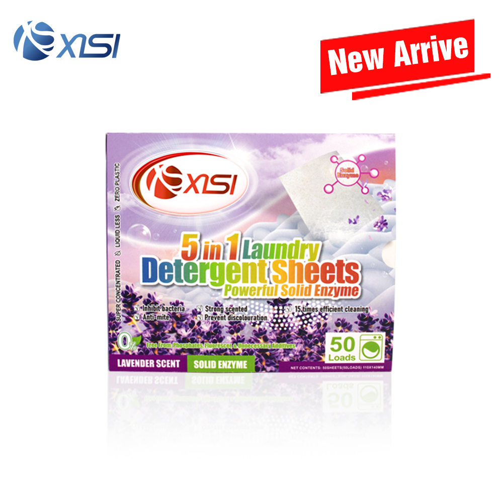 Premium Plus5 in 1 Solid Enzyme Laundry Detergent SheetXISI Non Wovens