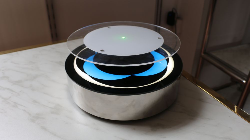 Stainless steel Levitation Floating Shoes Rack Luxury Rotating