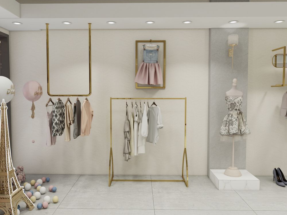 Clothing Display Rack Garment Shop Store Fixtures Retail Display Stand