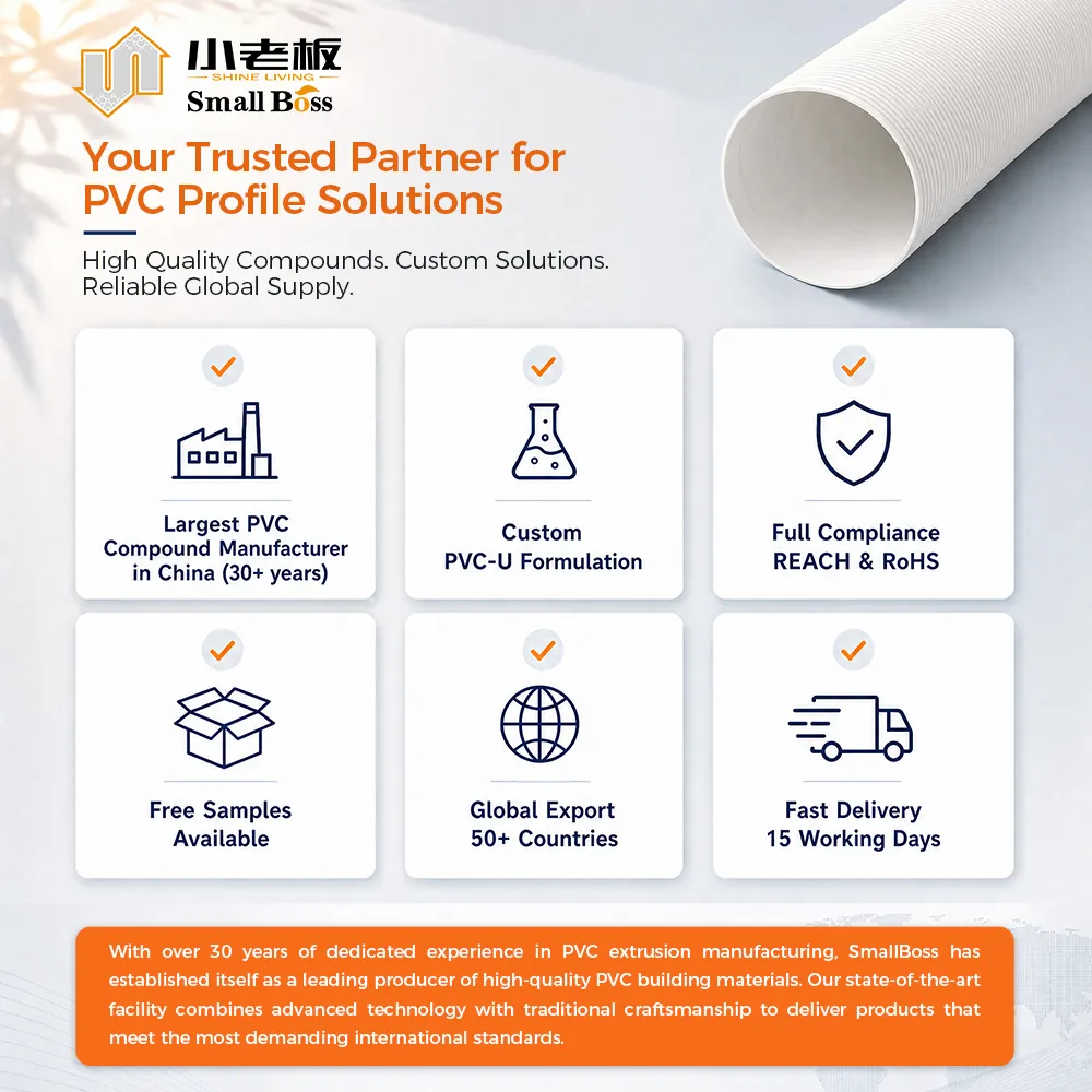 Small Boss Plastic - Professional PVC-U Spiral Wound Profile Strip Manufacturer - MBBR Biofilm Media Products PVC Sheet Pile Solutions Provider Tongxiang China