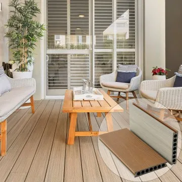 Capped composite decking with UV-resistant PVC capstock layer