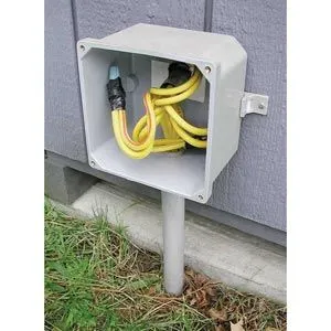 Wall-mount and flush-mount PVC junction boxes for electrical wiring