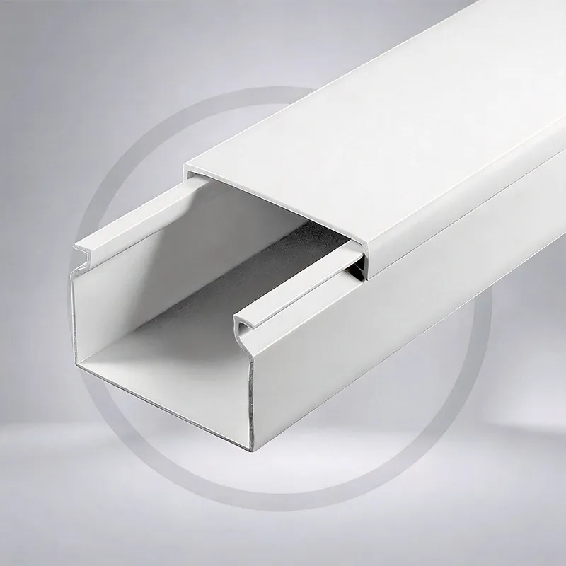 Cable trunking and raceway profiles for commercial wiring management