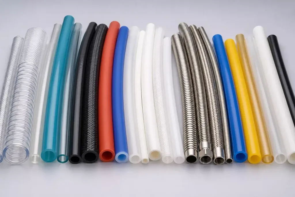PVC flexible tubing extruded with SmallBoss hose compound