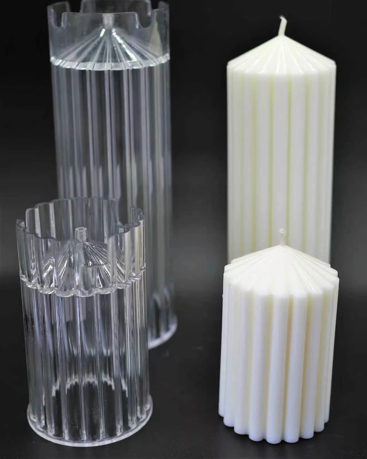 PVC candle jar blow molded with SmallBoss heat-resistant compound