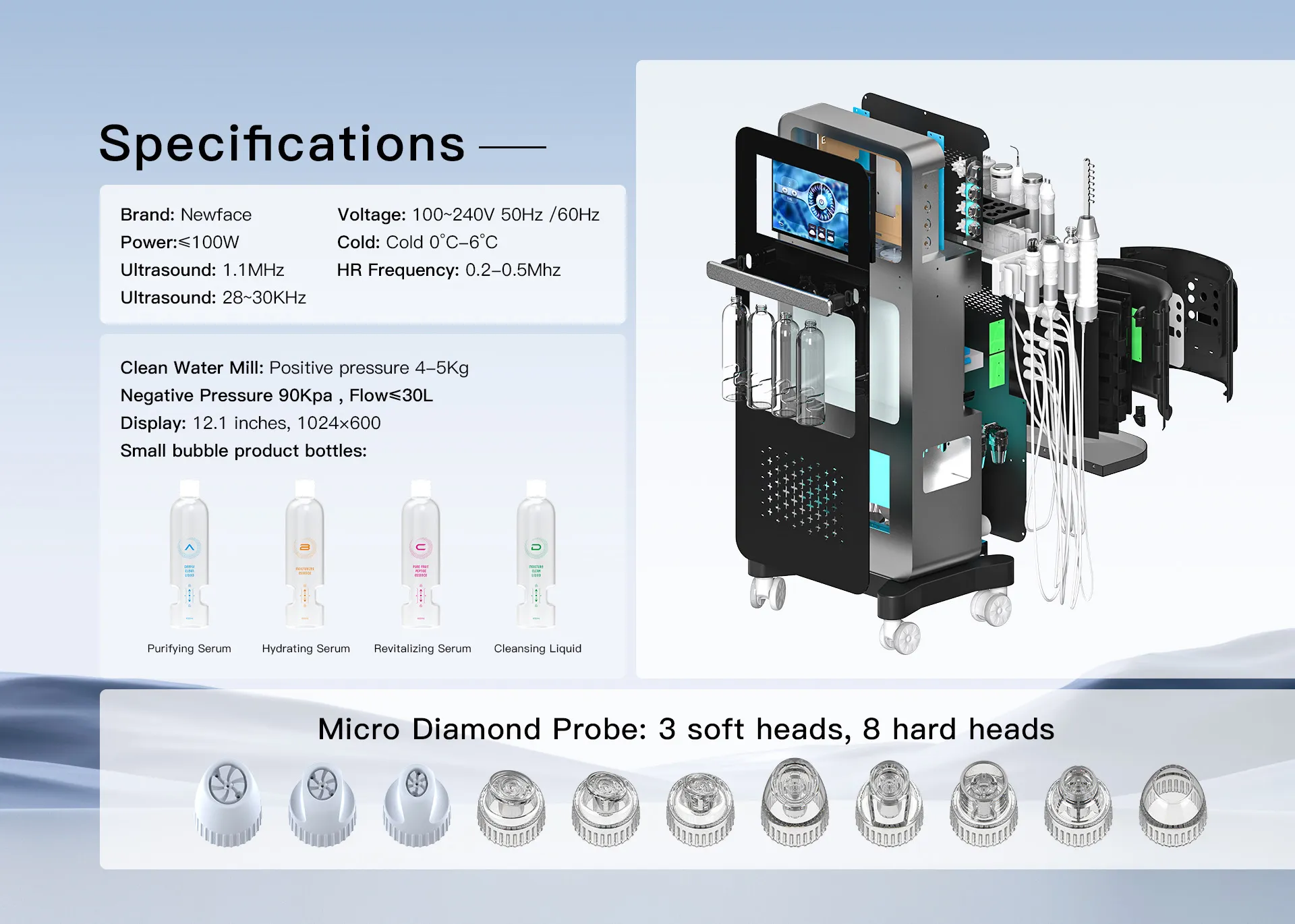 OEM 17 IN 1 Hydra System Beauty Facial Machine - Skincare