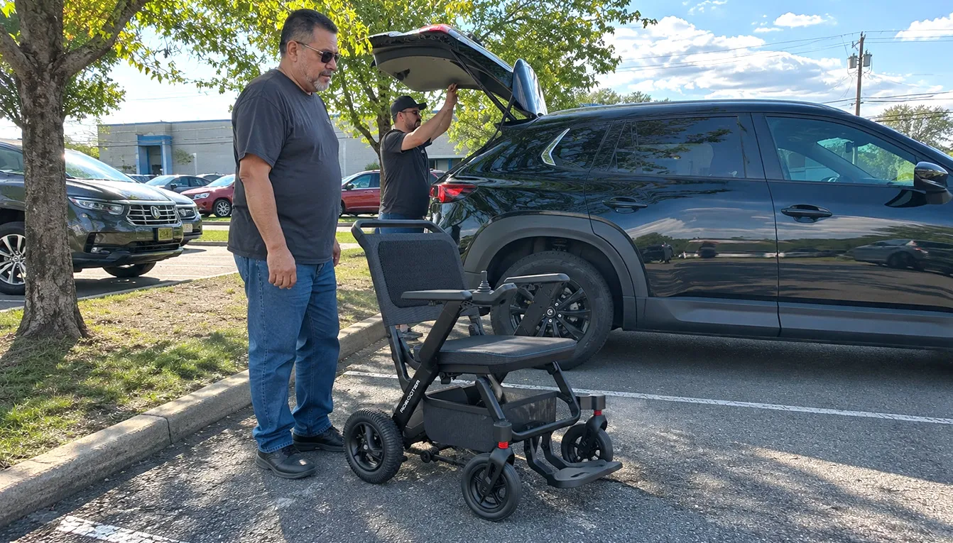 The C40 is incredibly easy to fold and store. I can take it in and out of my car without any struggle, and the upright standing design makes it so convenient at home or in public spaces. It just makes everyday mobility feel simple again.