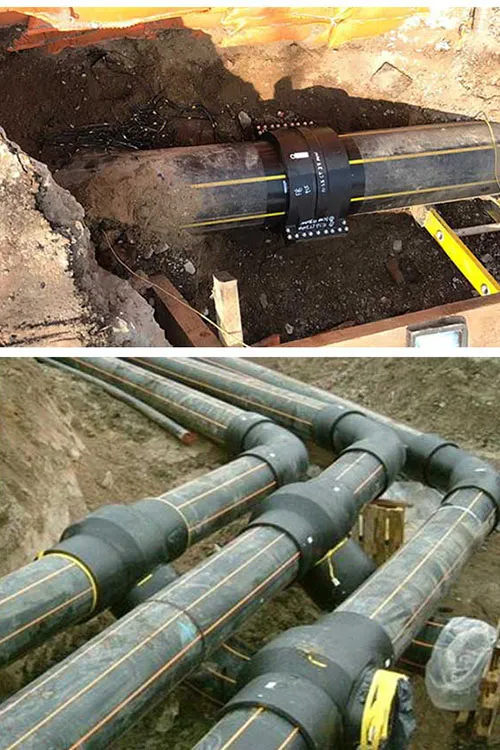 HDPE electrofusion fittings used for field pipeline installation