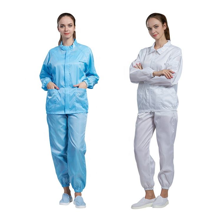 Antistatic Lint Free clothing esd suit Cleanroom work clothesShanghai