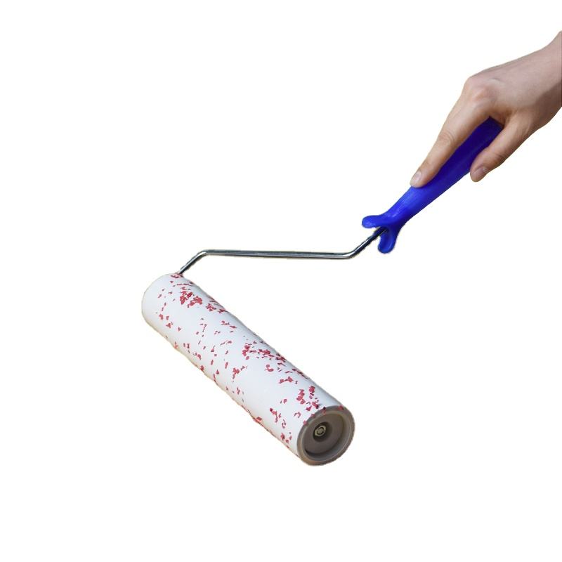 White Blue Remove Dust Sticky Lint Roller Adhesive Roll Disposable PE