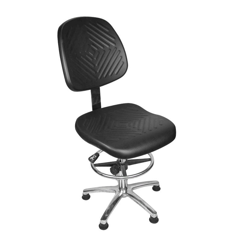 Industrial Laboratroy Esd Chair Pu Leather Adjustable Antistatic