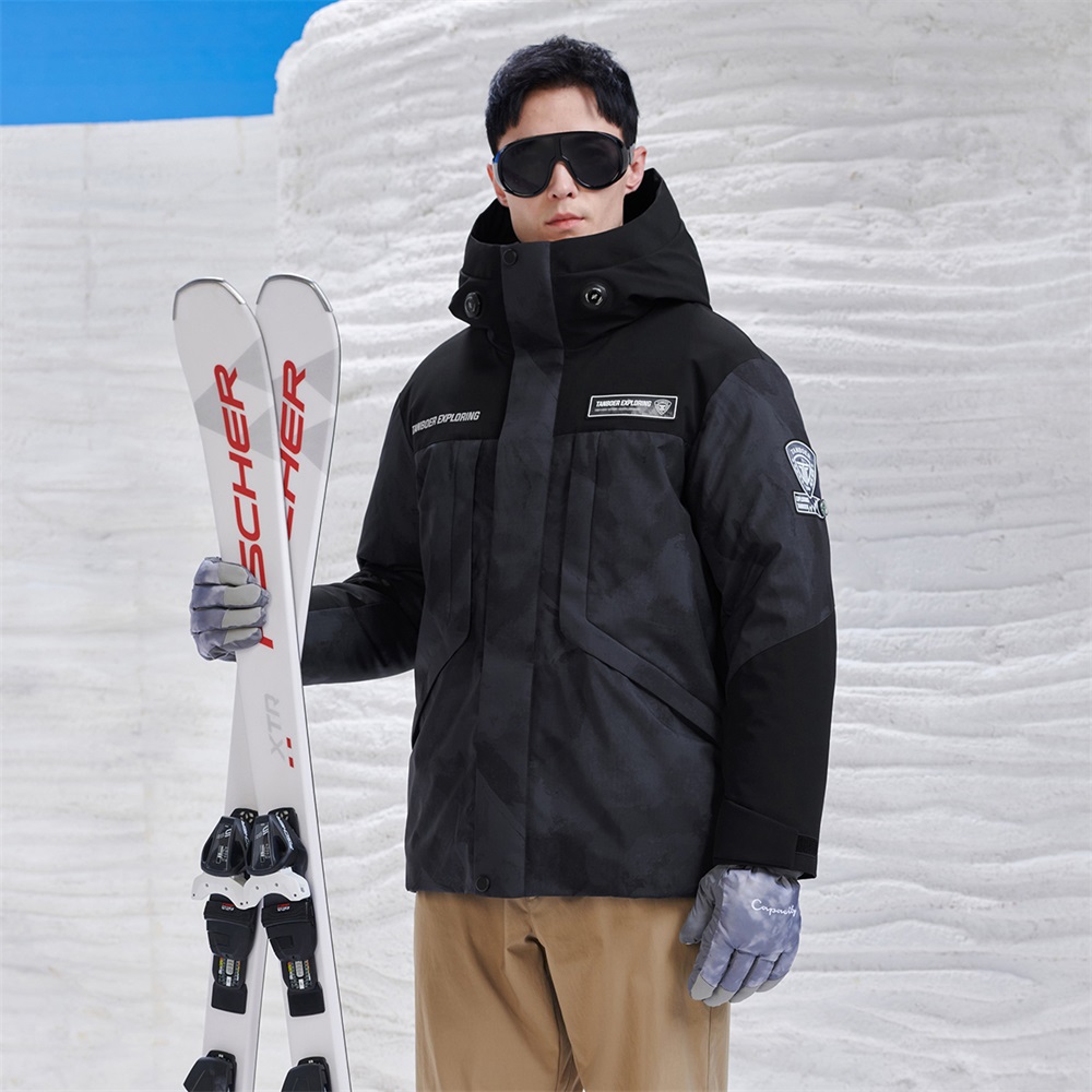 Windproof Warm Hooded Long Goose Down Coat