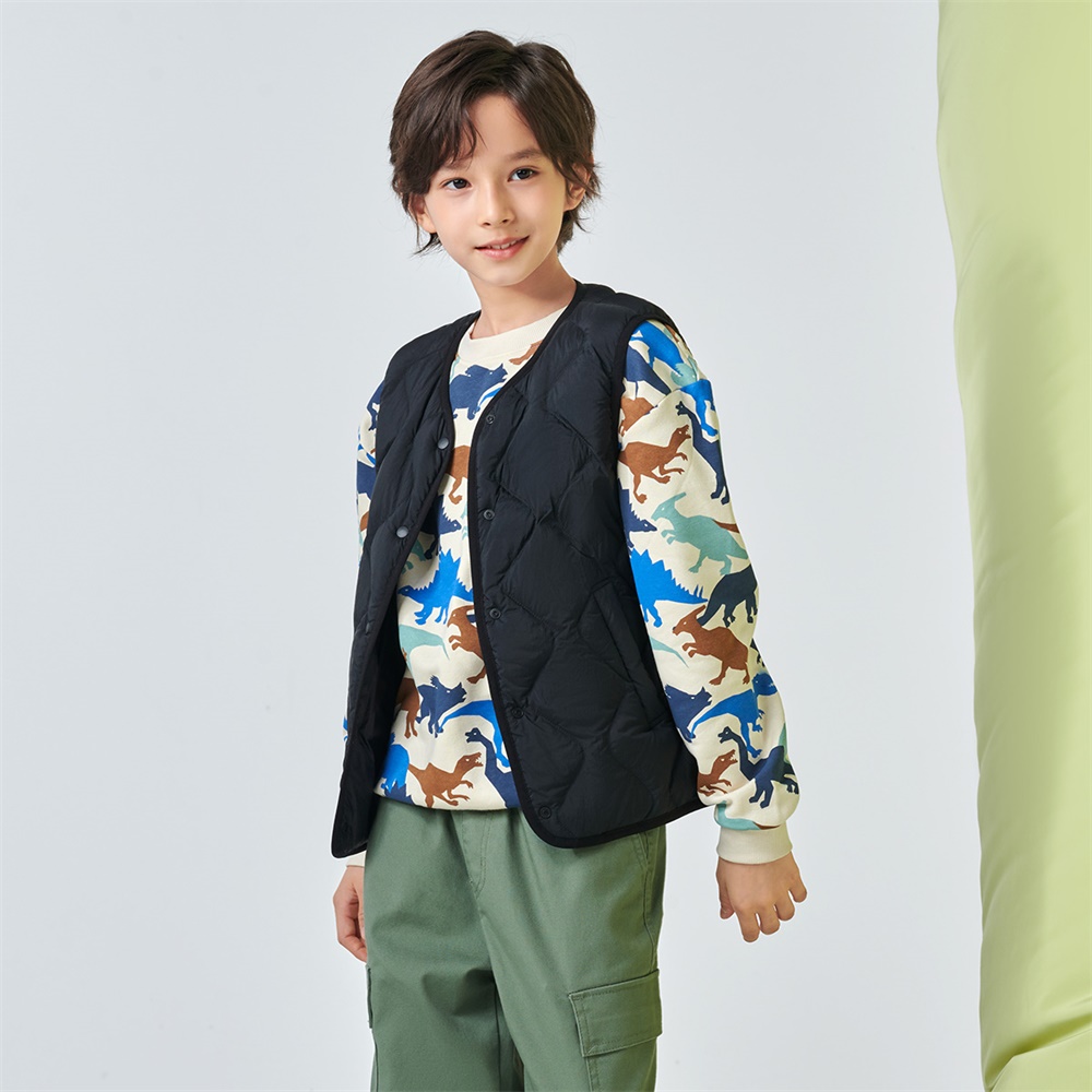 Boys Girls Puffer Vest Sleeveless Quilted Vest Bhutan