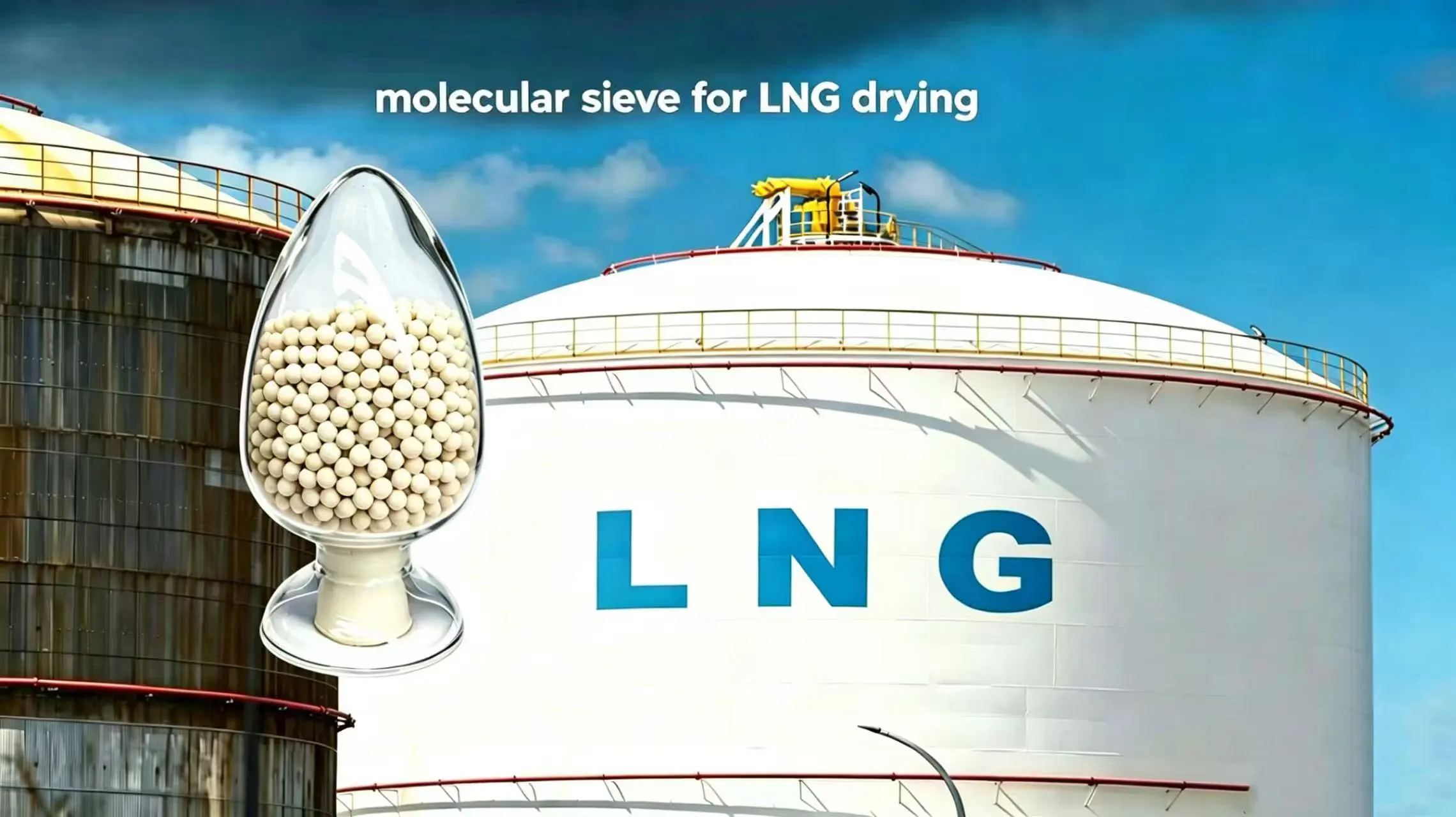 LNG drying molecular sieve
