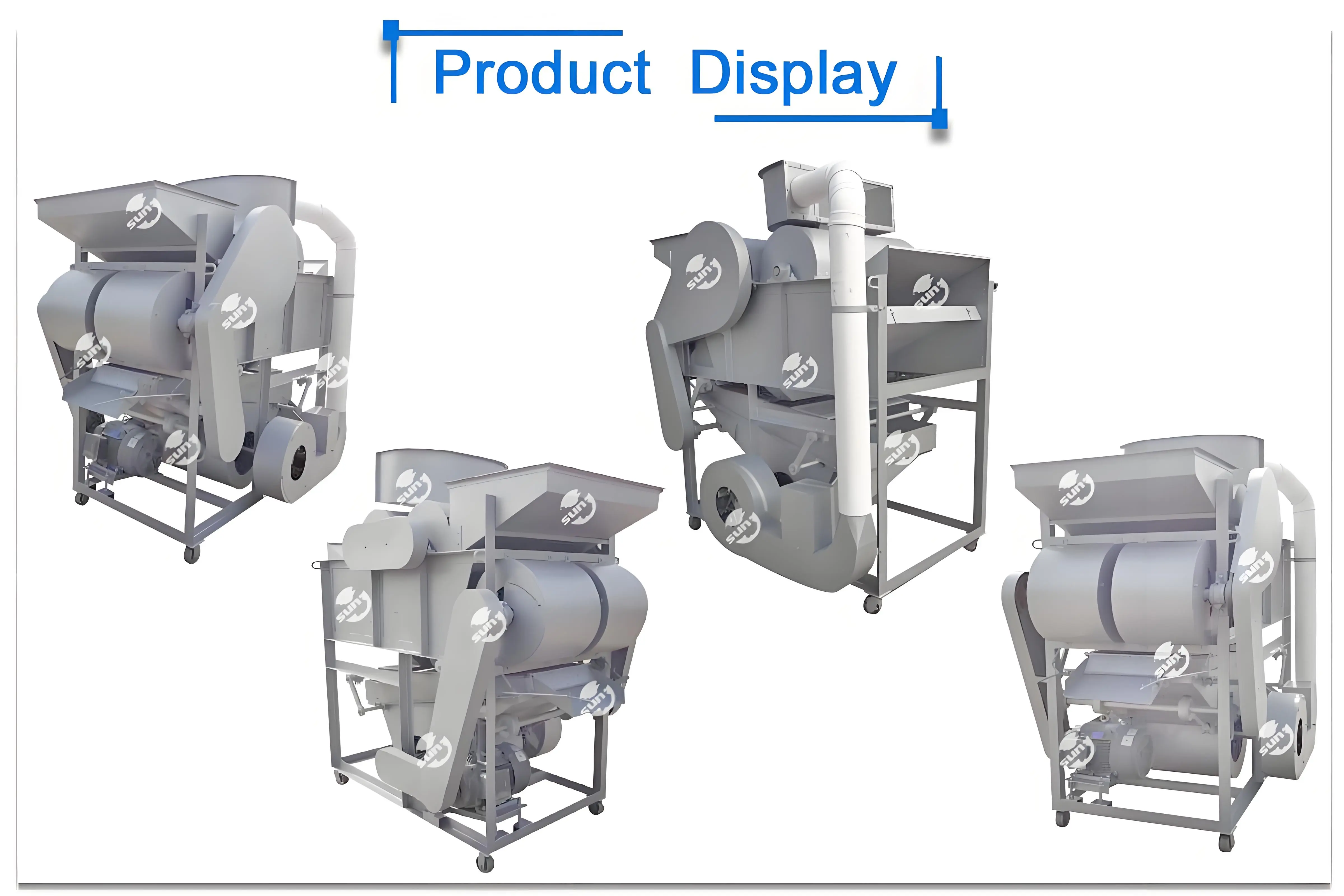 Máquina descascaradora de maní de acero inoxidable-Maquinaria de alimentos  Weifang Sun, image size:4800x3200