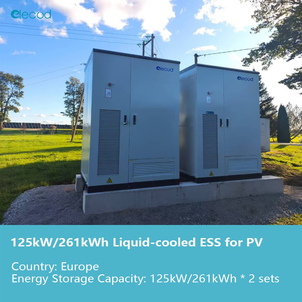 Elecod 250kW522kWh liquid cooled energy storage system project for PV system.jpg