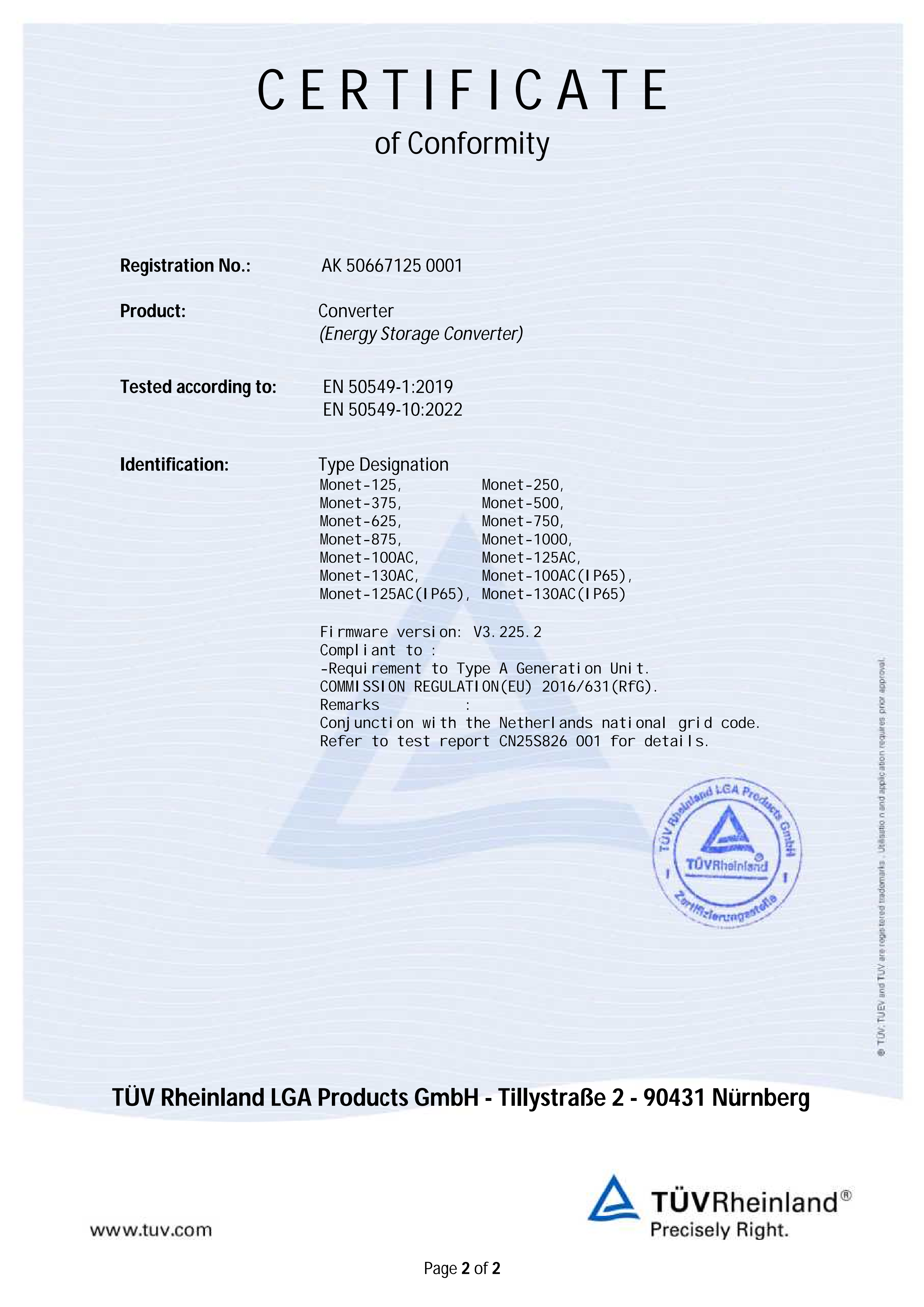 Elecod _ هولندا _ شهادة _ EN 50549 _ 01.png