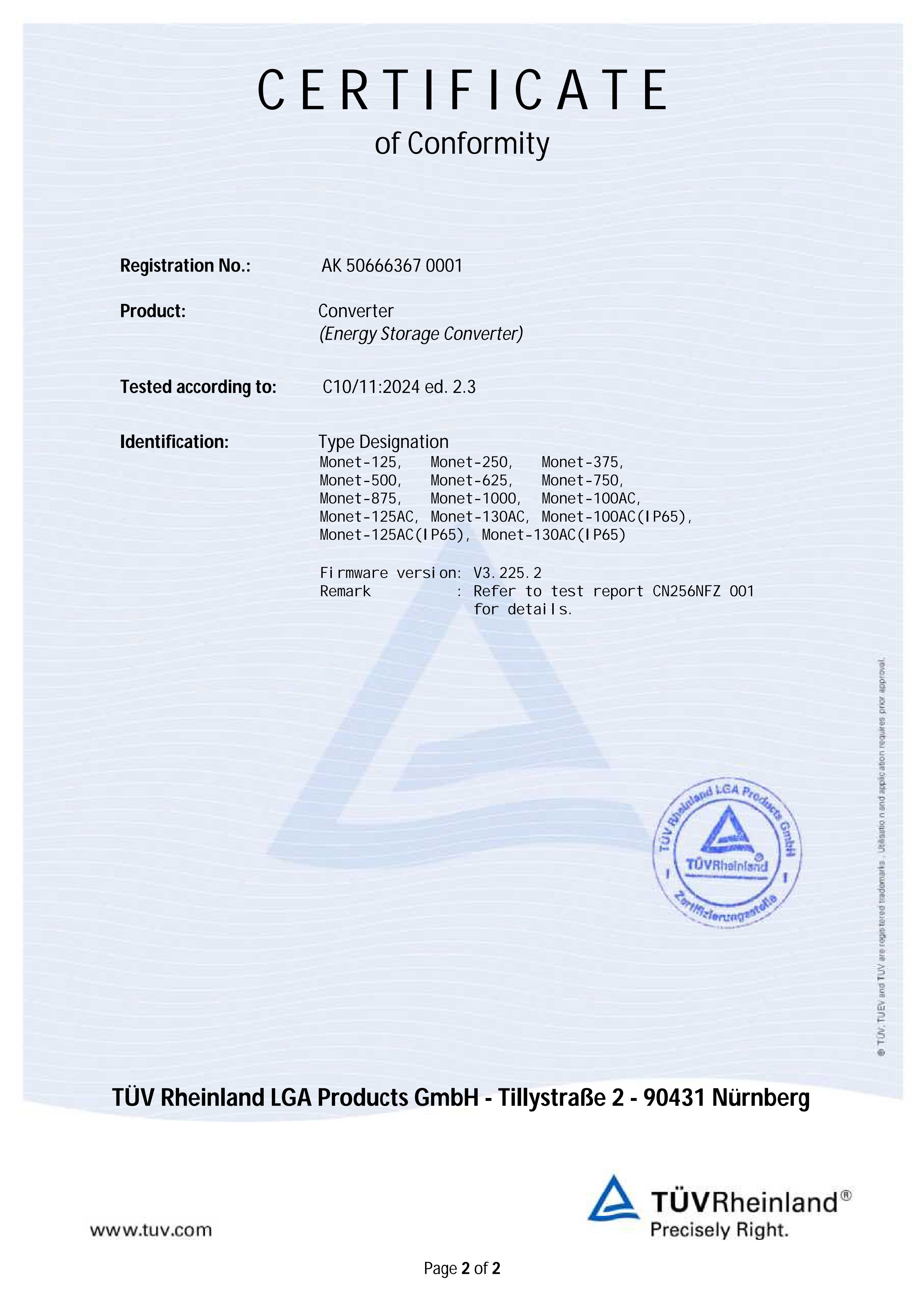 بلجيكا شهادة C10 11 01