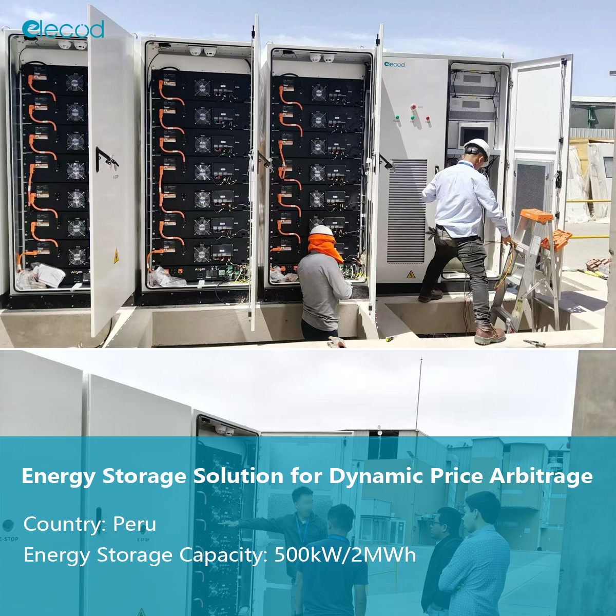 Elecod 500kW 2MWh Energy Storage Solution for Dynamic Price Arbitrage in Peru's Factory.jpg