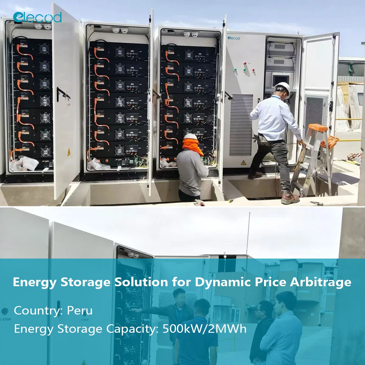Elecod 500kW 2MWh Energy Storage Solution for Dynamic Price Arbitrage in Peru's Factory.jpg