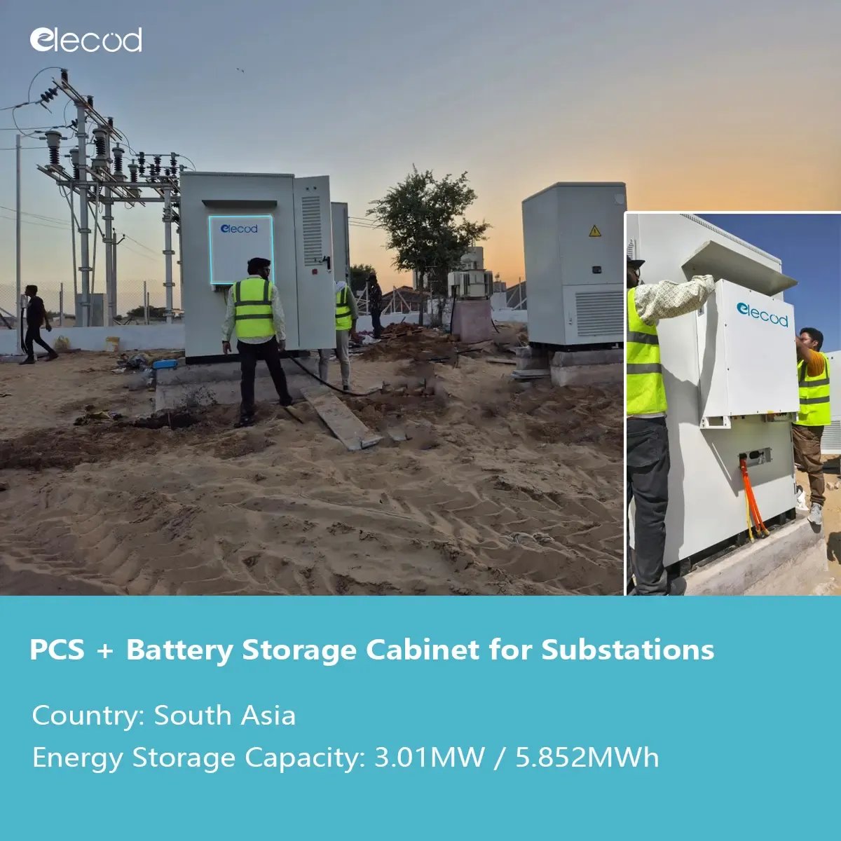 Substation Peak Shaving 14 × 215 kW PCS with Customer-Supplied 418 kWh Battery Cabinets (3.01 MW 5.85 MWh).jpg
