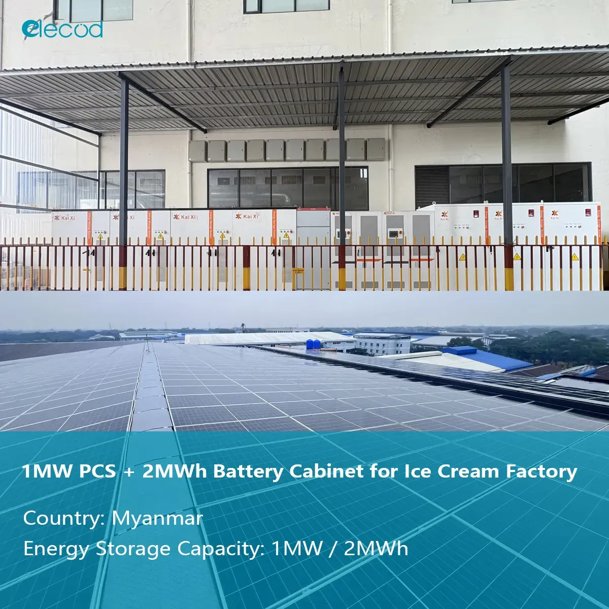1MW PCS + 2MWh Battery Cabinets for Ice Cream Factory in Myanmar.jpg