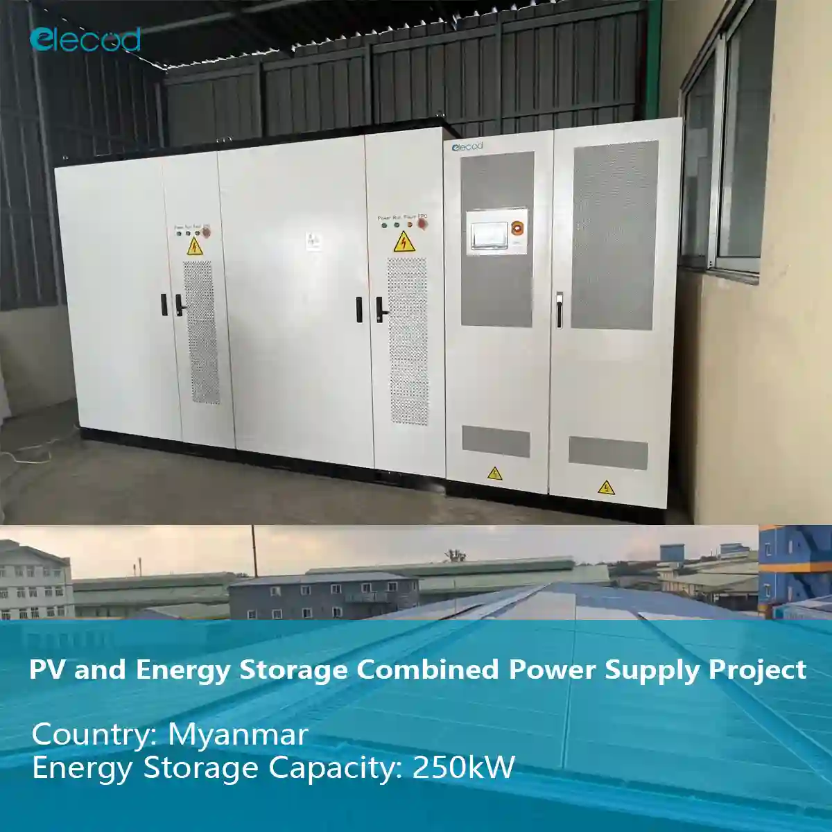 Myanmar Inverter Elecod 250kW solar energy hybrid inverter project in Myanmar - Elecod ...