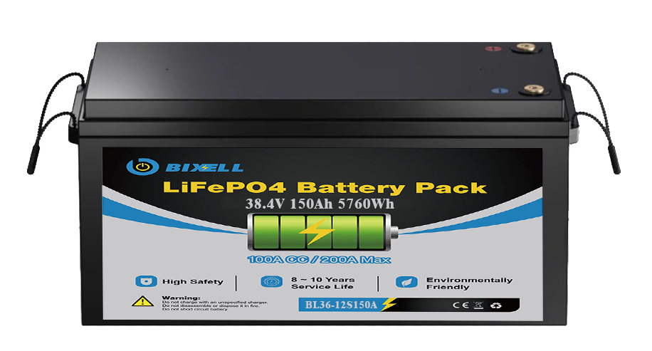 Bixell Deep Cycle 36V Lithium Ion Batteries for Golf Carts - 120Ah ...