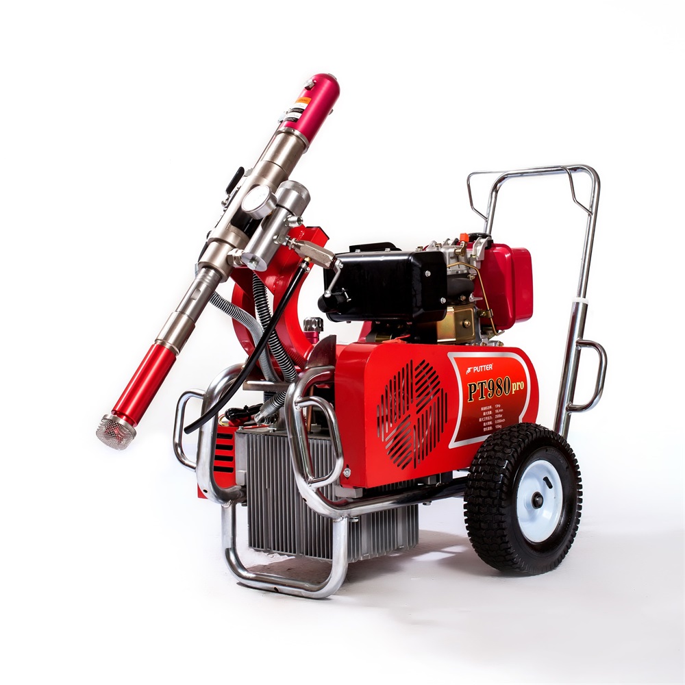 PT-980 Diesel Power Airless Putty Spraying Machine-PUTIAN