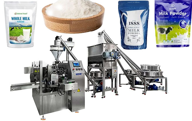 Rotary Automatic Milk Powder Doypack Packaging Line | Filling & Sealing ...