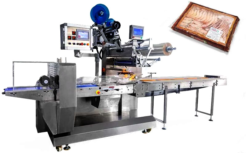 Smart Flow Wrapper with Auto-Labeling - Food/Pharma Packaging