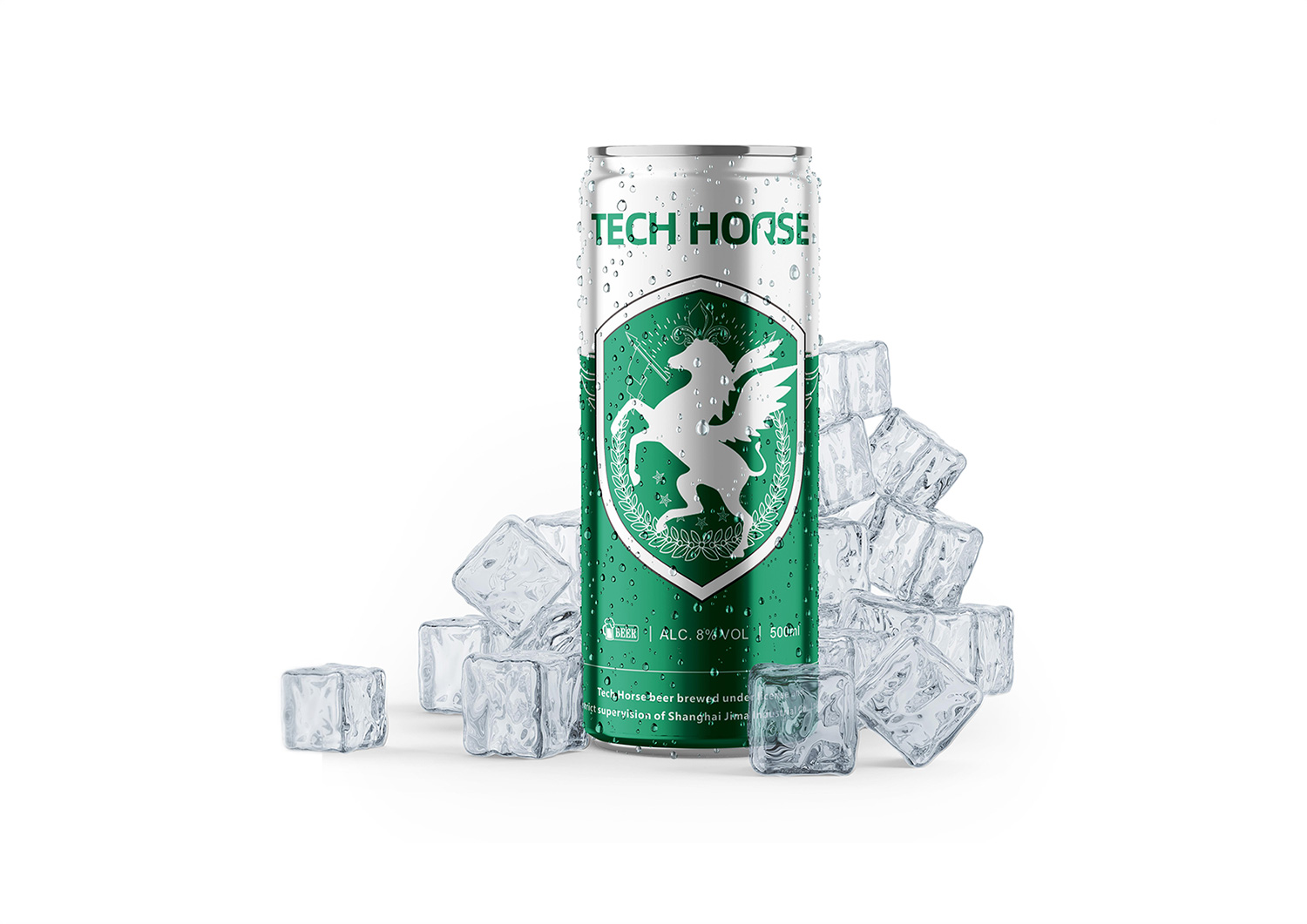 500ML Beer Alcoholic Beverage 8%ALC/VOL Beer Canning-Tech Horse